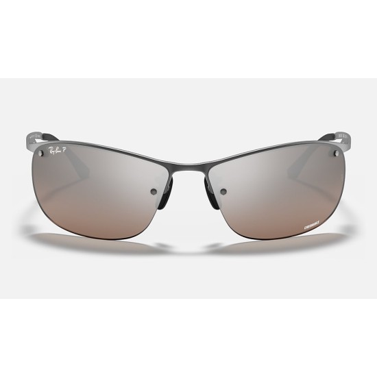 RB3542 CHROMANCE
Lenses: Polarized Silver Chromance Mirror  +  Frame: Gunmetal
