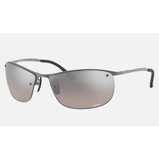 RB3542 CHROMANCE
Lenses: Polarized Silver Chromance Mirror  +  Frame: Gunmetal