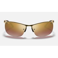 RB3542 CHROMANCE
Lenses: Polarized Purple Chromance Mirror  +  Frame: Brown