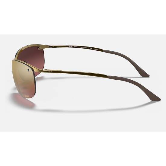 RB3542 CHROMANCE
Lenses: Polarized Purple Chromance Mirror  +  Frame: Brown