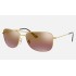 RB3543 CHROMANCE
Lenses: Polarized Purple Chromance Mirror  +  Frame: Gold