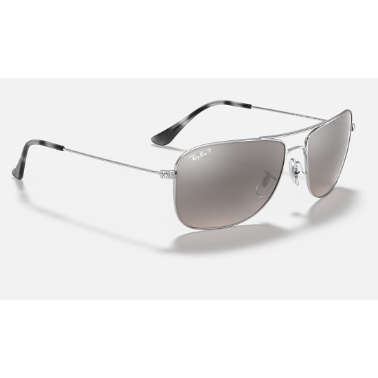 RB3543 CHROMANCE
Lenses: Polarized Silver Chromance Mirror  +  Frame: Silver