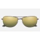 RB3543 CHROMANCE
Lenses: Polarized Green Chromance Mirror  +  Frame: Gunmetal