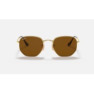 HEXAGONAL FLAT LENSES
Lenses: Polarized Brown Classic  +  Frame: Gold