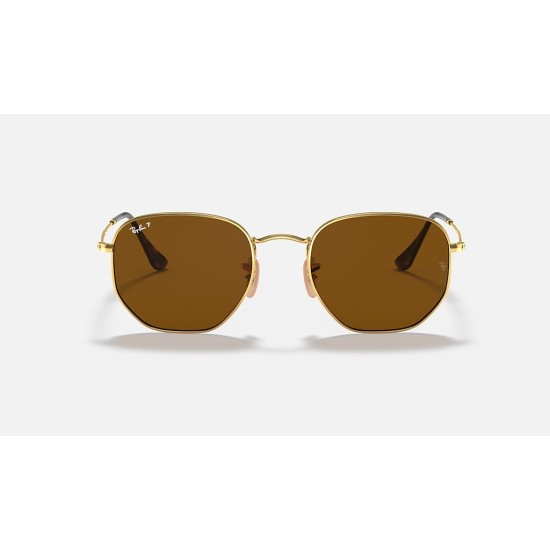 HEXAGONAL FLAT LENSES
Lenses: Polarized Brown Classic  +  Frame: Gold