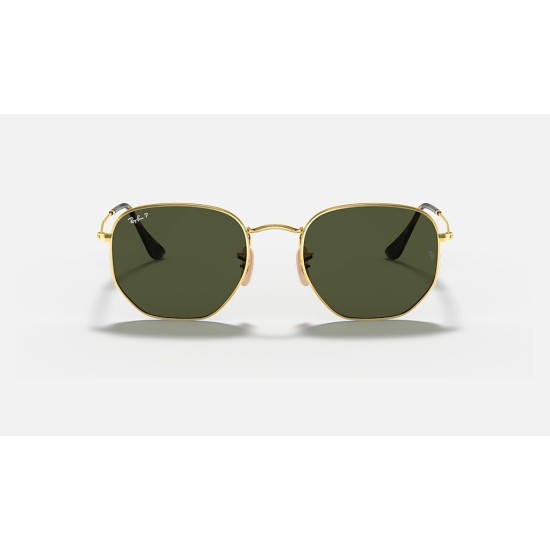 HEXAGONAL FLAT LENSES
Lenses: Polarized Green Classic G-15  +  Frame: Gold