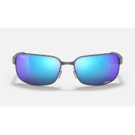 RB3566CH CHROMANCE
Lenses: Polarized Blue Chromance Mirror  +  Frame: Gunmetal