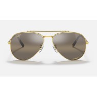 NEW AVIATOR
Lenses: Polarized Silver Brown Chromance Mirror  +  Frame: Legend Gold