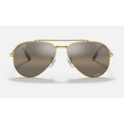 NEW AVIATOR
Lenses: Polarized Silver Brown Chromance Mirror  +  Frame: Legend Gold