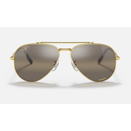 NEW AVIATOR
Lenses: Polarized Silver Brown Chromance Mirror  +  Frame: Legend Gold