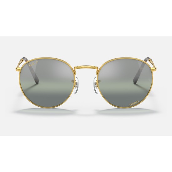 NEW ROUND
Lenses: Polarized Silver/Green Chromance Mirror  +  Frame: Legend Gold