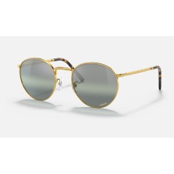 NEW ROUND
Lenses: Polarized Silver/Green Chromance Mirror  +  Frame: Legend Gold