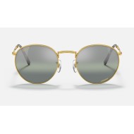 NEW ROUND
Lenses: Polarized Silver/Green Chromance Mirror  +  Frame: Legend Gold