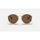 ROUND DOUBLE BRIDGE
Lenses: Polarized Brown Classic  +  Frame: Gold