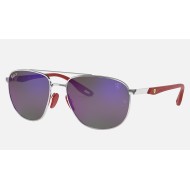 RB3659M SCUDERIA FERRARI COLLECTION
Lenses: Polarized Blue Chromance Mirror  +  Frame: Silver