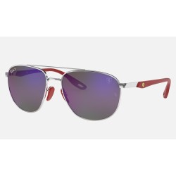 RB3659M SCUDERIA FERRARI COLLECTION
Lenses: Polarized Blue Chromance Mirror  +  Frame: Silver