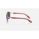 RB3659M SCUDERIA FERRARI COLLECTION
Lenses: Polarized Blue Chromance Mirror  +  Frame: Silver