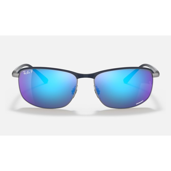 RB3671CH CHROMANCE
Lenses: Polarized Grey/Blue Mirror  +  Frame: Blue