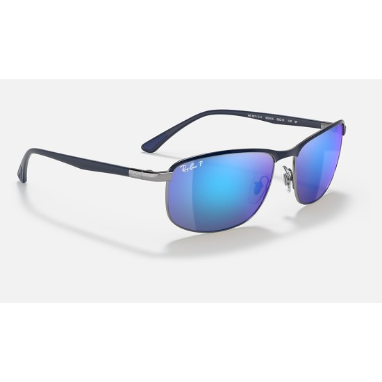 RB3671CH CHROMANCE
Lenses: Polarized Grey/Blue Mirror  +  Frame: Blue