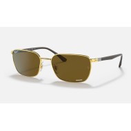 RB3684CH CHROMANCE
Lenses: Polarized Brown Classic  +  Frame: Gold