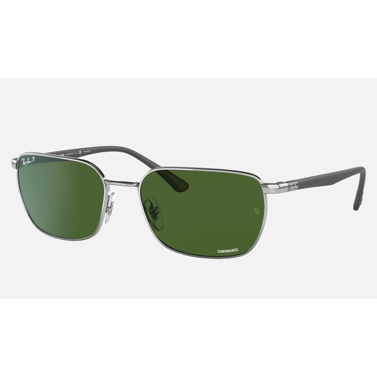 RB3684CH CHROMANCE
Lenses: Polarized Dark Green Classic  +  Frame: Silver