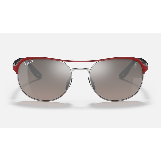 RB3685M SCUDERIA FERRARI COLLECTION
Lenses: Polarized Silver Chromance Mirror  +  Frame: Red