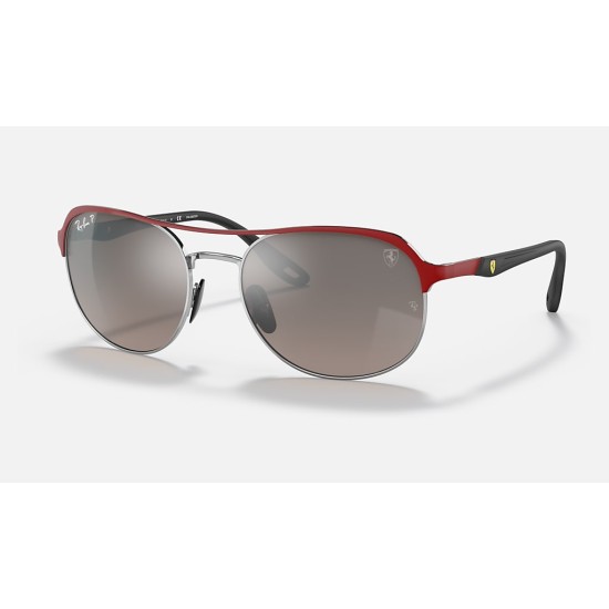 RB3685M SCUDERIA FERRARI COLLECTION
Lenses: Polarized Silver Chromance Mirror  +  Frame: Red