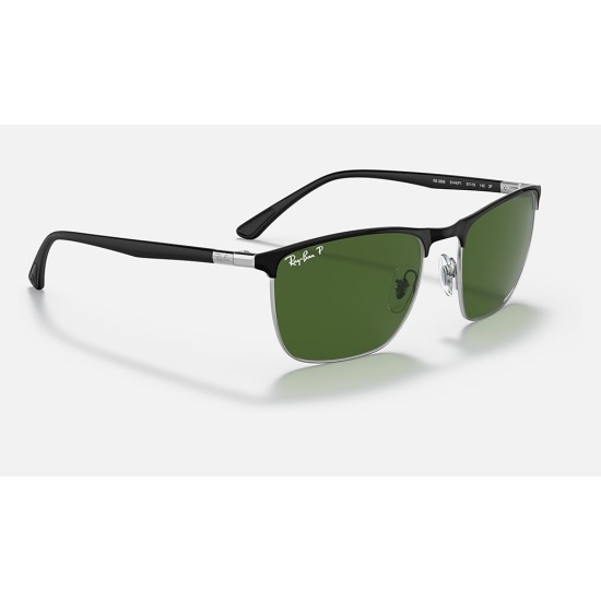 RB3686 CHROMANCE
Lenses: Polarized Dark Green Chromance Classic  +  Frame: Black On Silver