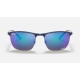 RB3686 CHROMANCE
Lenses: Polarized Blue Chromance Mirror  +  Frame: Blue On Gunmetal