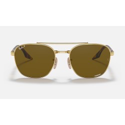 RB3688 CHROMANCE
Lenses: Polarized Brown Chromance Classic  +  Frame: Gold