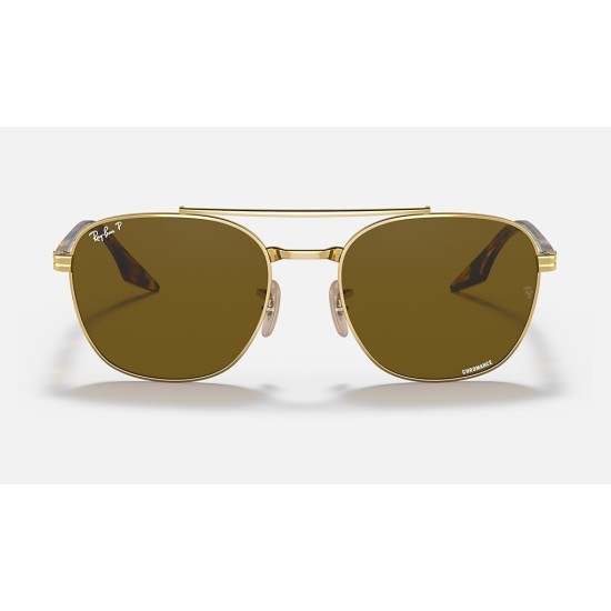 RB3688 CHROMANCE
Lenses: Polarized Brown Chromance Classic  +  Frame: Gold