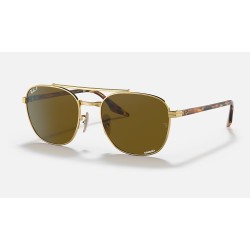 RB3688 CHROMANCE
Lenses: Polarized Brown Chromance Classic  +  Frame: Gold