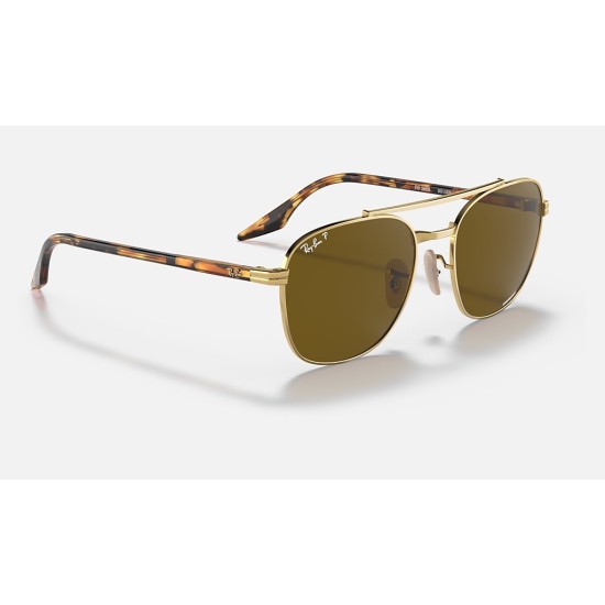 RB3688 CHROMANCE
Lenses: Polarized Brown Chromance Classic  +  Frame: Gold