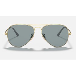AVIATOR METAL II
Lenses: Polarized Light Blue Classic  +  Frame: Gold