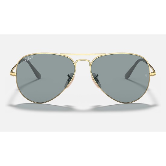 AVIATOR METAL II
Lenses: Polarized Light Blue Classic  +  Frame: Gold