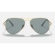 AVIATOR METAL II
Lenses: Polarized Light Blue Classic  +  Frame: Gold