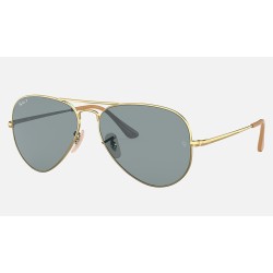 AVIATOR METAL II
Lenses: Polarized Light Blue Classic  +  Frame: Gold