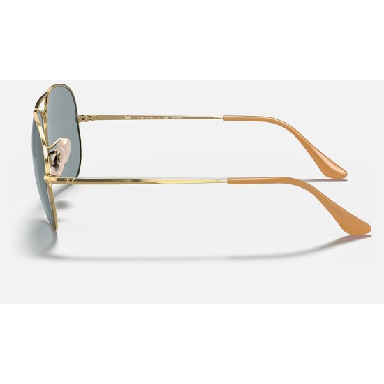 AVIATOR METAL II
Lenses: Polarized Light Blue Classic  +  Frame: Gold