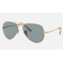 AVIATOR METAL II
Lenses: Polarized Light Blue Classic  +  Frame: Gold