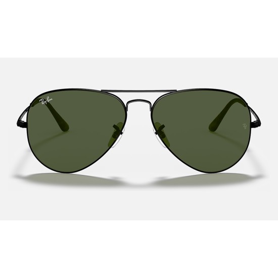 AVIATOR METAL II
Lenses: Green Classic G-15  +  Frame: Black