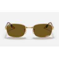 RB3690 CHROMANCE
Lenses: Polarized Brown Chromance Classic  +  Frame: Gold