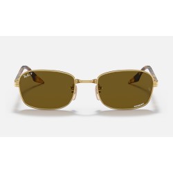 RB3690 CHROMANCE
Lenses: Polarized Brown Chromance Classic  +  Frame: Gold