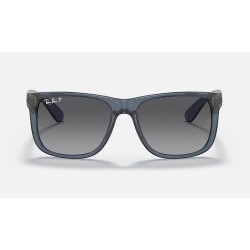 JUSTIN CLASSIC
Lenses: Polarized Grey Gradient  +  Frame: Transparent Blue
