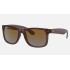 JUSTIN CLASSIC
Lenses: Polarized Brown Gradient  +  Frame: Transparent Dark Brown