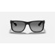 JUSTIN CLASSIC
Lenses: Polarized Grey Gradient  +  Frame: Black