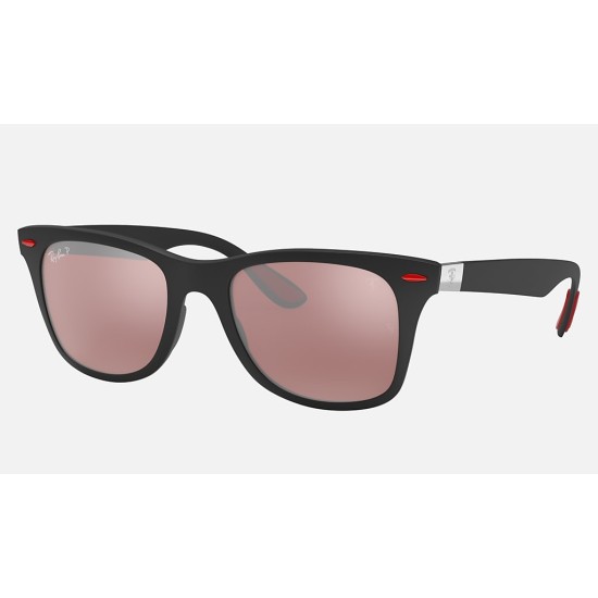 RB4195M SCUDERIA FERRARI COLLECTION
Lenses: Polarized d Silver Chromance Mirror  +  Frame: Black