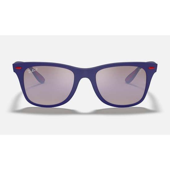 RB4195M SCUDERIA FERRARI COLLECTIONLenses: Polarized Blue Chromance Mirror  +  Frame: Blue