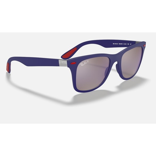 RB4195M SCUDERIA FERRARI COLLECTIONLenses: Polarized Blue Chromance Mirror  +  Frame: Blue