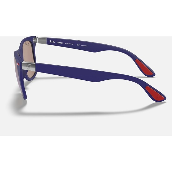 RB4195M SCUDERIA FERRARI COLLECTIONLenses: Polarized Blue Chromance Mirror  +  Frame: Blue