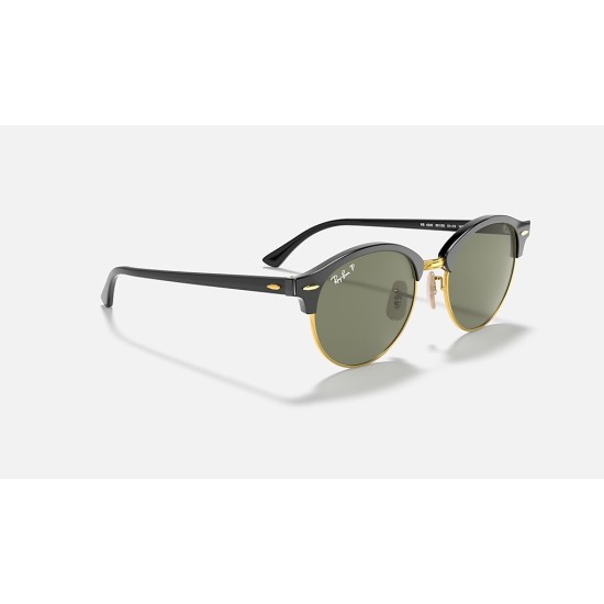 CLUBROUND CLASSIC
Lenses: Polarized Green Classic G-15  +  Frame: Black